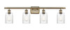Hadley - 4 Light - 35 inch - Antique Brass - Bath Vanity Light (516-4W-AB-G342)