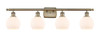 Athens - 4 Light - 36 inch - Antique Brass - Bath Vanity Light (516-4W-AB-G121-6)