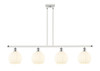 White Venetian - 4 Light - 48 inch - White Polished Chrome - Stem Hung - Island Light (516-4I-WPC-G1217-8WV)