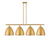 Bristol - 4 Light - 50 inch - Satin Gold - Cord hung - Island Light (516-4I-SG-MBD-12-SG-LED)