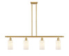 Clymer - 4 Light - 48 inch - Satin Gold - Cord hung - Island Light (516-4I-SG-G801-LED)