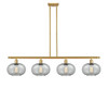 Gorham - 4 Light - 48 inch - Satin Gold - Cord hung - Island Light (516-4I-SG-G247)