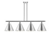 Berkshire - 4 Light - 50 inch - Polished Chrome - Cord hung - Island Light (516-4I-PC-MBC-12-PC-LED)