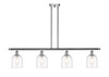 Bella - 4 Light - 48 inch - Polished Chrome - Cord hung - Island Light (516-4I-PC-G558-6CL)