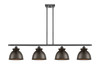 Adirondack - 4 Light - 48 inch - Oil Rubbed Bronze - Cord hung - Island Light (516-4I-OB-M14-OB-LED)