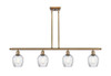 Salina - 4 Light - 48 inch - Brushed Brass - Cord hung - Island Light (516-4I-BB-G292-LED)