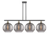 Rochester - 4 Light - 50 inch - Black Antique Brass - Cord hung - Island Light (516-4I-BAB-G556-12SM)