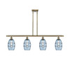 Vaz - 4 Light - 48 inch - Antique Brass - Cord hung - Island Light (516-4I-AB-G557-6BL)
