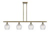 Norfolk - 4 Light - 48 inch - Antique Brass - Cord hung - Island Light (516-4I-AB-G462-6-LED)