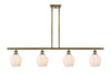 Norfolk - 4 Light - 48 inch - Antique Brass - Cord hung - Island Light (516-4I-AB-G461-6)