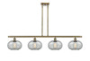 Gorham - 4 Light - 48 inch - Antique Brass - Cord hung - Island Light (516-4I-AB-G247)