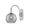 Athens Deco Swirl - 1 Light - 8 inch - Polished Chrome - Sconce (518-1W-PC-G1213-8SM)