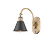 Smithfield - 1 Light - 7 inch - Brushed Brass - Sconce (518-1W-BB-M8-BK)