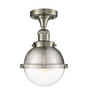 Hampden - 1 Light - 7 inch - Brushed Satin Nickel - Semi-Flush Mount (517-1CH-SN-HFS-62-SN)