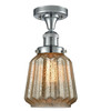 Chatham - 1 Light - 7 inch - Polished Chrome - Semi-Flush Mount (517-1CH-PC-G146)