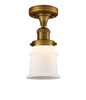 Canton - 1 Light - 6 inch - Brushed Brass - Semi-Flush Mount (517-1CH-BB-G181S-LED)