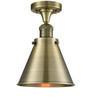 Appalachian - 1 Light - 8 inch - Antique Brass - Semi-Flush Mount (517-1CH-AB-M13-AB)