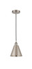 Berkshire - 1 Light - 8 inch - Brushed Satin Nickel - Cord hung - Mini Pendant (616-1P-SN-MBC-8-SN)
