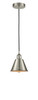 Smithfield - 1 Light - 7 inch - Brushed Satin Nickel - Cord hung - Mini Pendant (616-1P-SN-M8-LED)