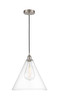 Berkshire - 1 Light - 16 inch - Brushed Satin Nickel - Cord hung - Pendant (616-1P-SN-GBC-162-LED)