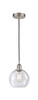 Athens - 1 Light - 8 inch - Brushed Satin Nickel - Cord hung - Mini Pendant (616-1P-SN-G124-8)