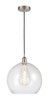 Athens - 1 Light - 14 inch - Brushed Satin Nickel - Cord hung - Pendant (616-1P-SN-G124-14)