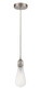 Edison - 1 Light - 4 inch - Brushed Satin Nickel - Cord hung - Mini Pendant (616-1P-SN-BB95LED)