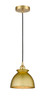 Adirondack - 1 Light - 8 inch - Satin Gold - Cord hung - Mini Pendant (616-1P-SG-M14-SG)