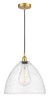 Bristol - 1 Light - 16 inch - Satin Gold - Cord hung - Pendant (616-1P-SG-GBD-164-LED)
