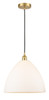 Bristol - 1 Light - 16 inch - Satin Gold - Cord hung - Pendant (616-1P-SG-GBD-161-LED)