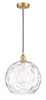 Athens Water Glass - 1 Light - 13 inch - Satin Gold - Cord hung - Pendant (616-1P-SG-G1215-14)