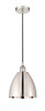 Bristol - 1 Light - 9 inch - Polished Nickel - Cord hung - Mini Pendant (616-1P-PN-MBD-9-PN-LED)