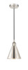 Berkshire - 1 Light - 8 inch - Polished Nickel - Cord hung - Mini Pendant (616-1P-PN-MBC-8-PN)