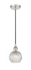 Athens - 1 Light - 6 inch - Polished Nickel - Cord hung - Mini Pendant (616-1P-PN-G122C-6CL)