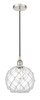 Farmhouse Rope - 1 Light - 10 inch - Polished Nickel - Cord hung - Mini Pendant (616-1P-PN-G122-10RW-LED)