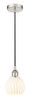 White Venetian - 1 Light - 6 inch - Polished Nickel - Cord Hung - Mini Pendant (616-1P-PN-G1217-6WV)