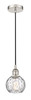 Athens Water Glass - 1 Light - 6 inch - Polished Nickel - Cord hung - Mini Pendant (616-1P-PN-G1215-6)