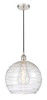 Athens Deco Swirl - 1 Light - 14 inch - Polished Nickel - Cord hung - Pendant (616-1P-PN-G1213-14)
