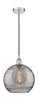Athens Deco Swirl - 1 Light - 12 inch - Polished Nickel - Cord hung - Mini Pendant (616-1P-PN-G1213-12SM)