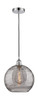 Athens Deco Swirl - 1 Light - 12 inch - Polished Chrome - Cord hung - Mini Pendant (616-1P-PC-G1213-12SM)