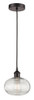 Ithaca - 1 Light - 8 inch - Oil Rubbed Bronze - Cord hung - Mini Pendant (616-1P-OB-G555-8CL)