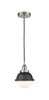 Edison - 1 Light - 7 inch - Satin Nickel - Mini Pendant (616-1PH-SN-HFS-61-BK)