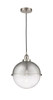 Hampden - 1 Light - 13 inch - Brushed Satin Nickel - Cord hung - Pendant (616-1PH-SN-HFS-124-SN)