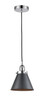 Appalachian - 1 Light - 8 inch - Polished Chrome - Cord hung - Mini Pendant (616-1PH-PC-M13-BK)