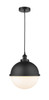 Hampden - 1 Light - 13 inch - Matte Black - Cord hung - Pendant (616-1PH-BK-HFS-121-BK)