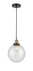 Beacon - 1 Light - 10 inch - Black Antique Brass - Cord hung - Mini Pendant (616-1PH-BAB-G204-10)