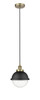 Edison - 1 Light - 9 inch - Antique Brass - Mini Pendant (616-1PH-AB-HFS-84-BK)