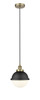 Edison - 1 Light - 9 inch - Antique Brass - Mini Pendant (616-1PH-AB-HFS-81-BK)
