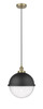 Edison - 1 Light - 13 inch - Antique Brass - Mini Pendant (616-1PH-AB-HFS-124-BK)