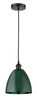 Plymouth - 1 Light - 9 inch - Matte Black - Cord hung - Mini Pendant (616-1P-BK-MBD-9-GR)